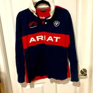 Navy and red vintage shirt